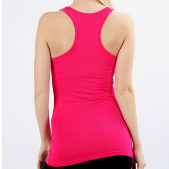 Eggplant Basic Racer Back Tank - Picture 3 of 7